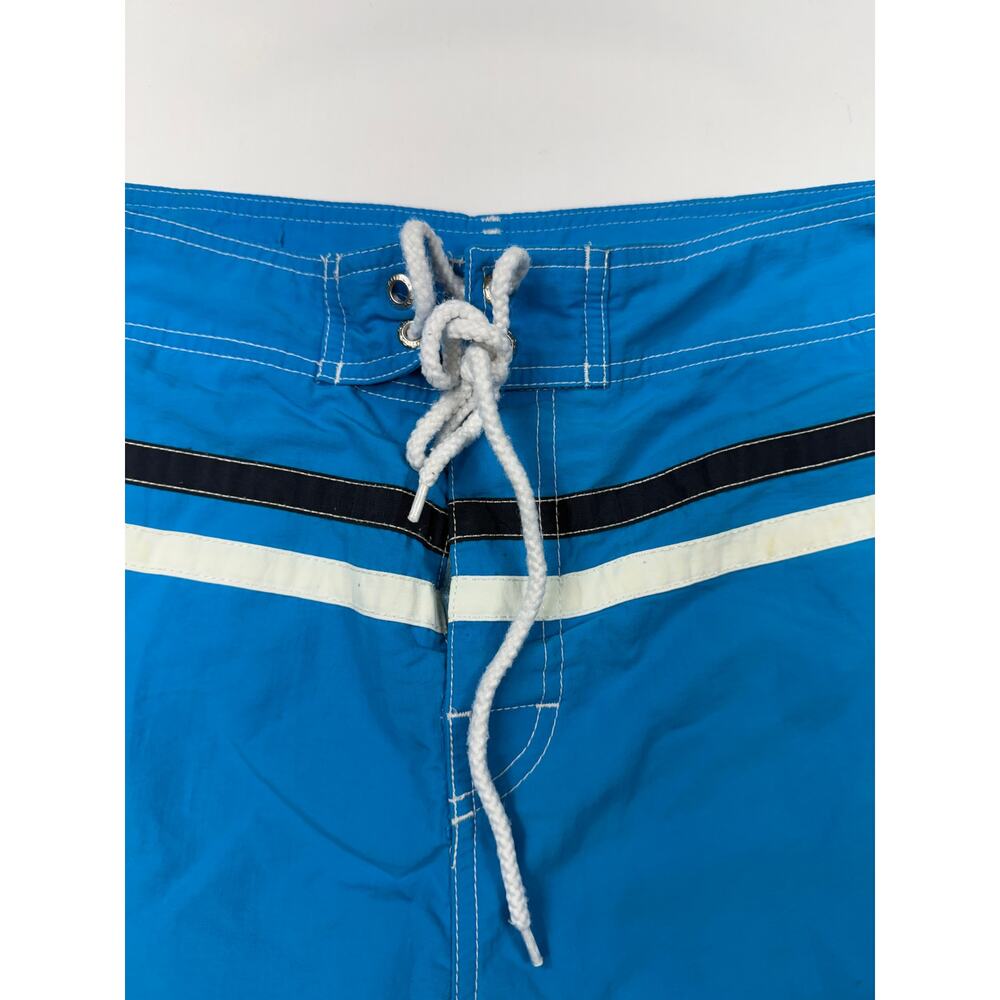 Vintage Nautica Swim Trunks Mens Sz 32 Blue drawstring stripes accent bands - Picture 6 of 16